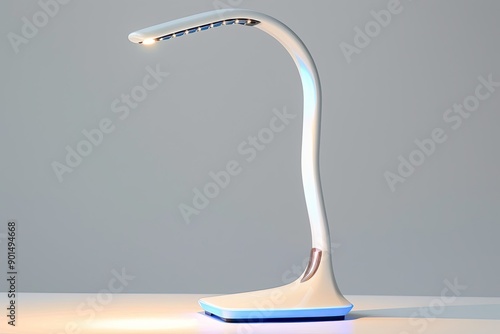 A modern LED desk lamp. photo