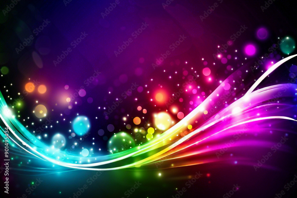 Fototapeta premium abstract background with glowing lights