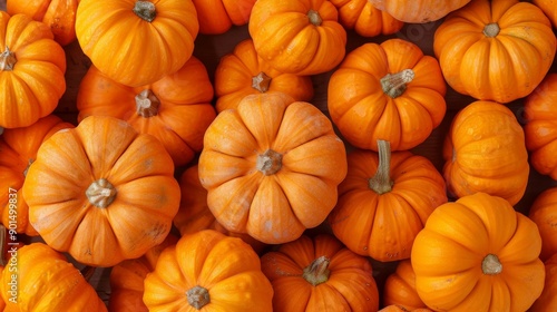 fresh pumpkin with a view above