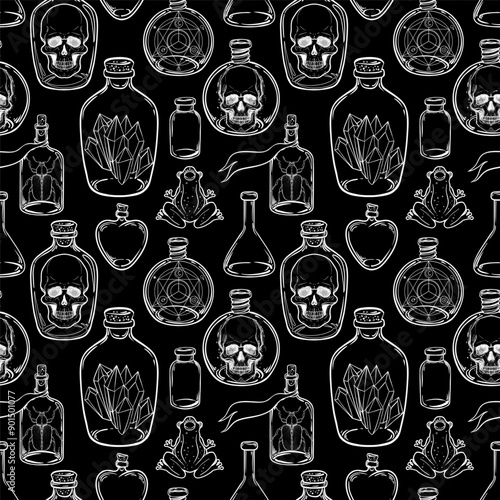 Mystic, magic, background. Religion and the occultism with esoteric and mason...