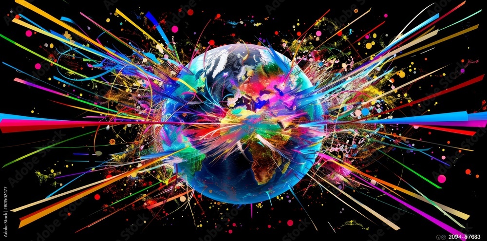 Global network background. Digital theme. 3D illustration of an abstract globe of planet earth. Global network background. Digital theme. 3D illustration of an abstract globe of planet earth.