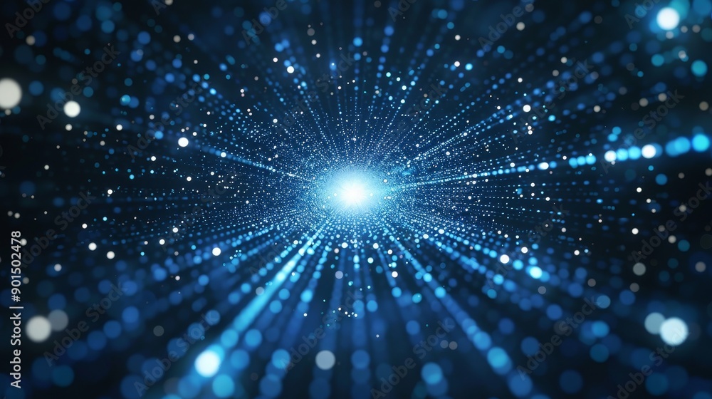 Concept of digital cyberspace with particles and digital data networks. Concept of digital cyberspace with particles and digital data networks.
