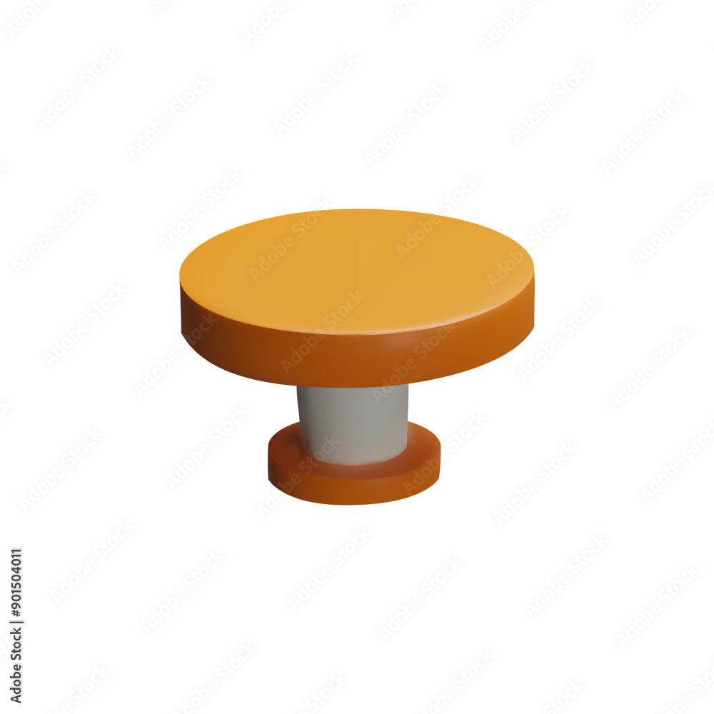 Orange button 3d icon vector illustration for UI Orange button 3d icon vector illustration for UI
