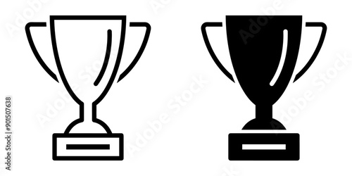 ofvs655 OutlineFilledVectorSign ofvs - champion vector icon . trophy sign . winner award . isolated transparent . outline and filled version . AI 10 / EPS / PNG . g12001