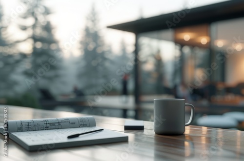 Morning Coffee and Blueprints