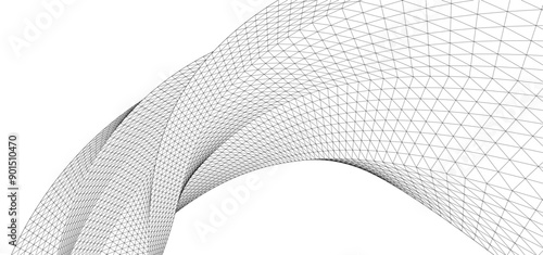 Architectural drawing. Geometric background