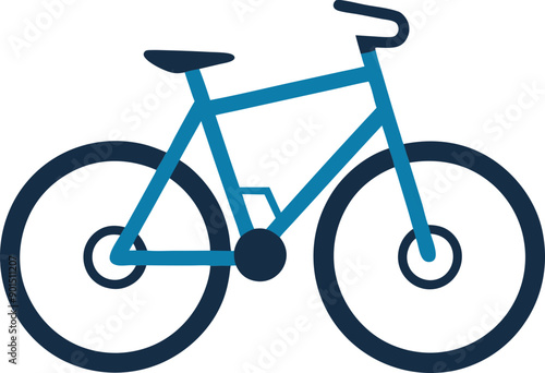 bicycle isolated on white background