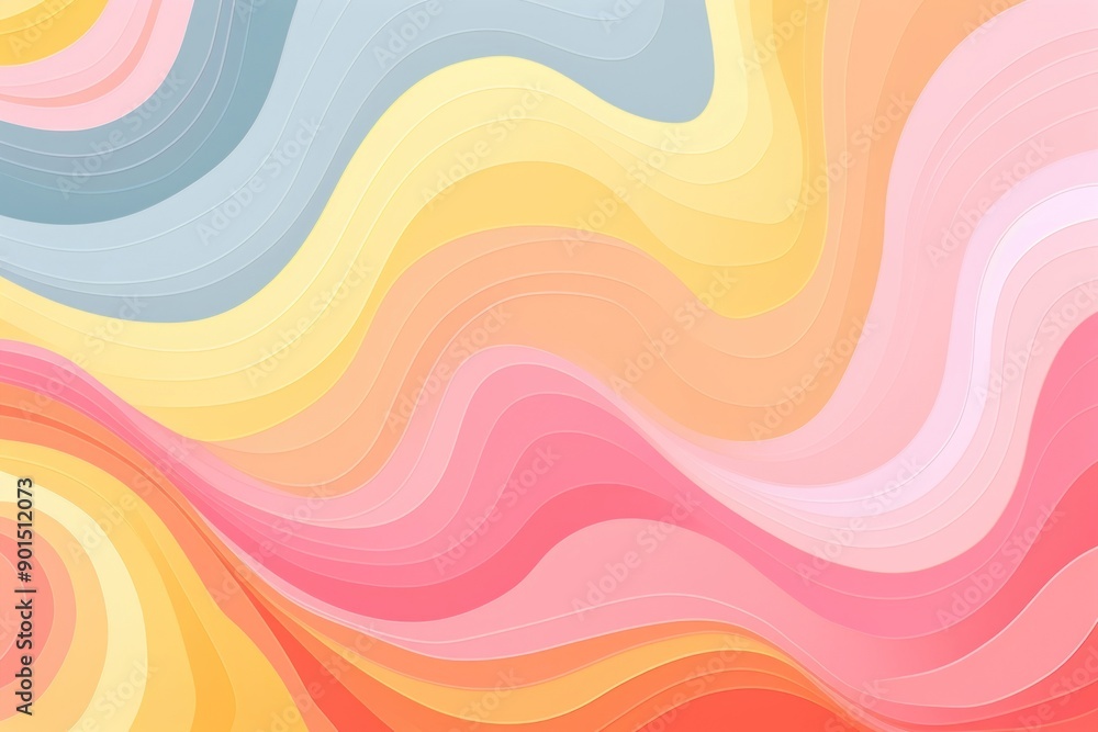 Fototapeta premium Rainbow backgrounds pattern yellow.