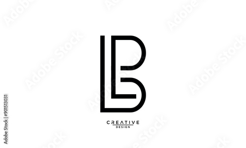 BL, LB, B, L, Abstract Letters Logo Monogram