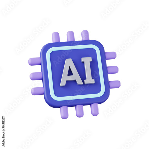 3D AI 아이콘
