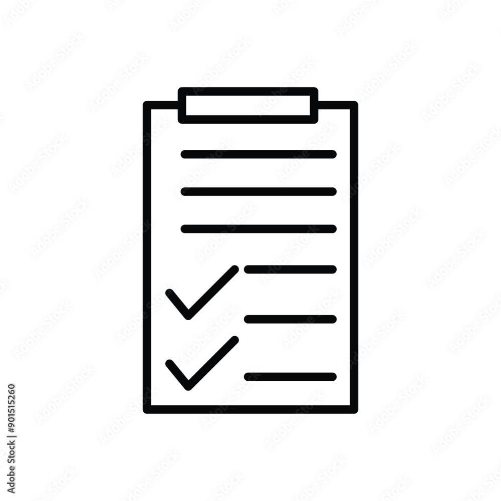 Evaluation thin line icon set. Containing checklist, review, quality, survey, analysis, document, business management data, inspection, statistic, inspecting, statement, report isolated with white bac Evaluation thin line icon set. Containing checklist, review, quality, survey, analysis, document, business management data, inspection, statistic, inspecting, statement, report isolated with white bac