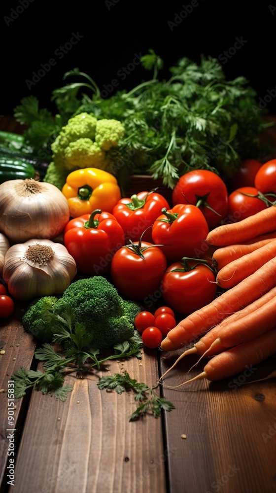 fresh vegetables on a table fresh vegetables on a table
