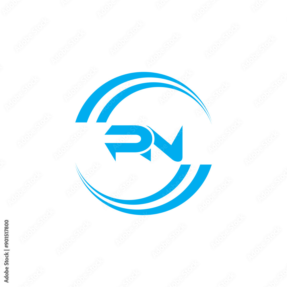 Initial Letter PN Logo - Minimal Business Logo Initial Letter PN Logo - Minimal Business Logo