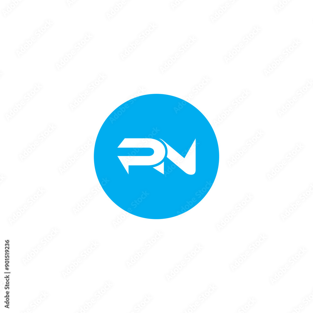 Initial Letter PN Logo - Minimal Business Logo Initial Letter PN Logo - Minimal Business Logo