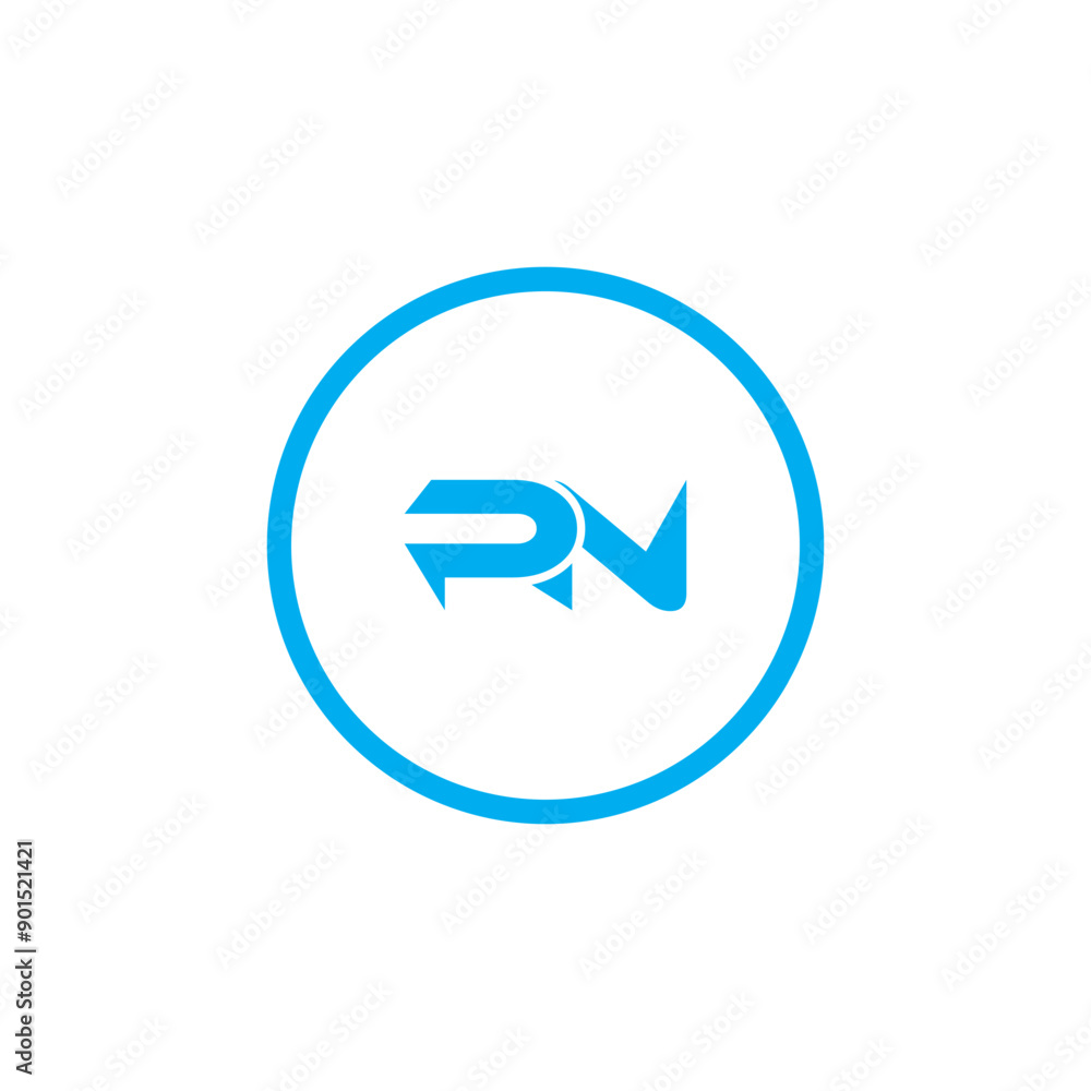 Initial Letter PN Logo - Minimal Business Logo Initial Letter PN Logo - Minimal Business Logo