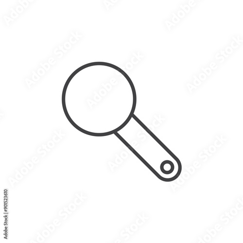 Magnifying glass icon isolated on white background