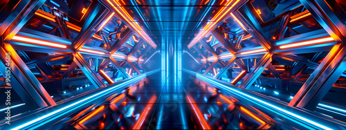 Abstract Neon Pathway