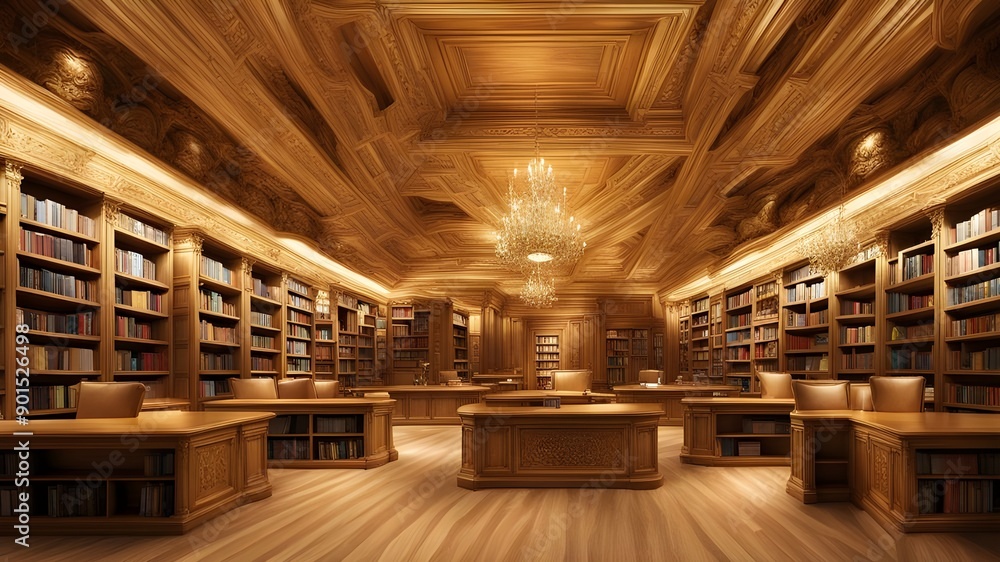 Interior design of Library Interior design of Library