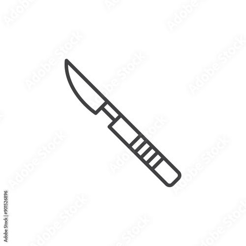 Scalpel icon isolated on white background