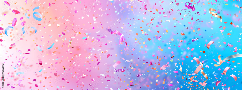 Naklejka premium Joyful Confetti Explosion