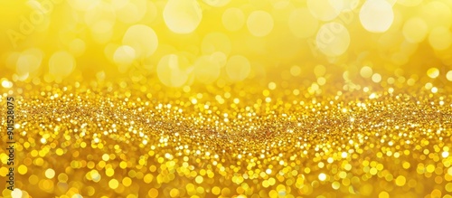 Yellow glitter backdrop with copy space image