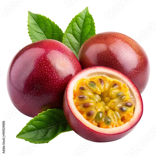 High-Quality Passion Fruit on Transparent Background PNG