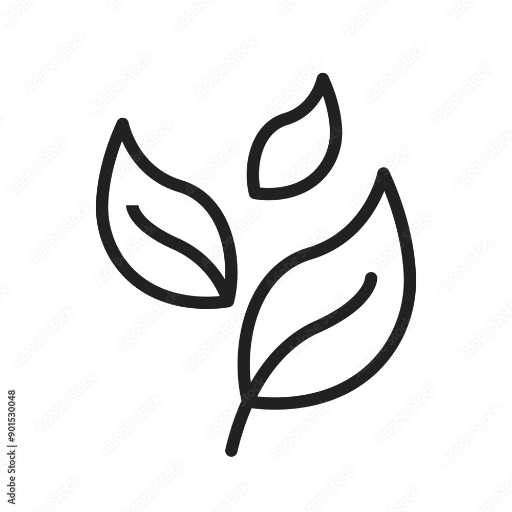 Leaves icon vector image. Suitable for mobile application web application and print media. Leaves icon vector image. Suitable for mobile application web application and print media.