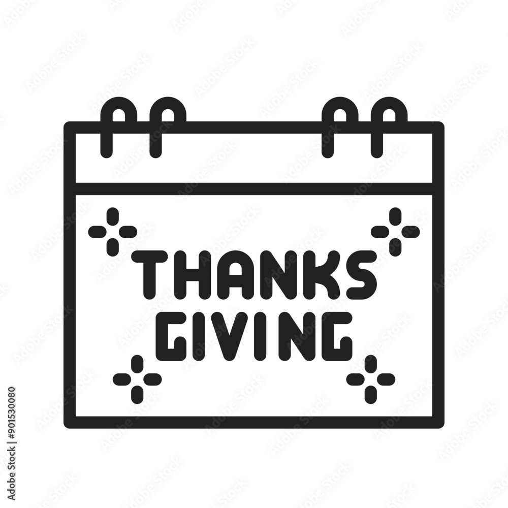 Thanksgiving Date icon vector image. Suitable for mobile application web application and print media. Thanksgiving Date icon vector image. Suitable for mobile application web application and print media.