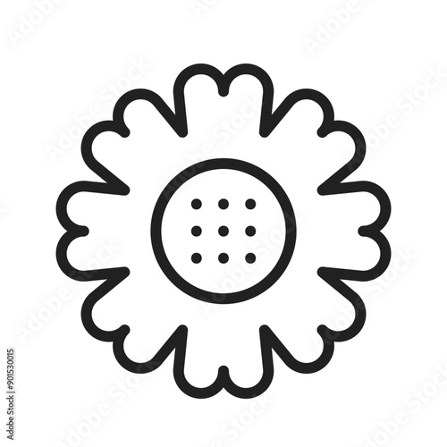 Flower  icon vector image. Suitable for mobile application web application and print media.