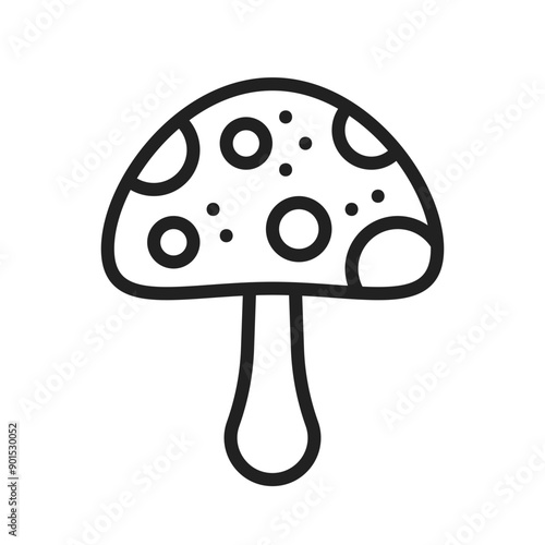 Mushroom  icon vector image. Suitable for mobile application web application and print media.