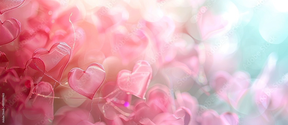Soft pastel tones create an abstract motion blur background suitable for Valentine s theme with copy space image Soft pastel tones create an abstract motion blur background suitable for Valentine s theme with copy space image