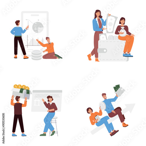 Basic RSet of Sponsorship Flat Illustrations 

GB