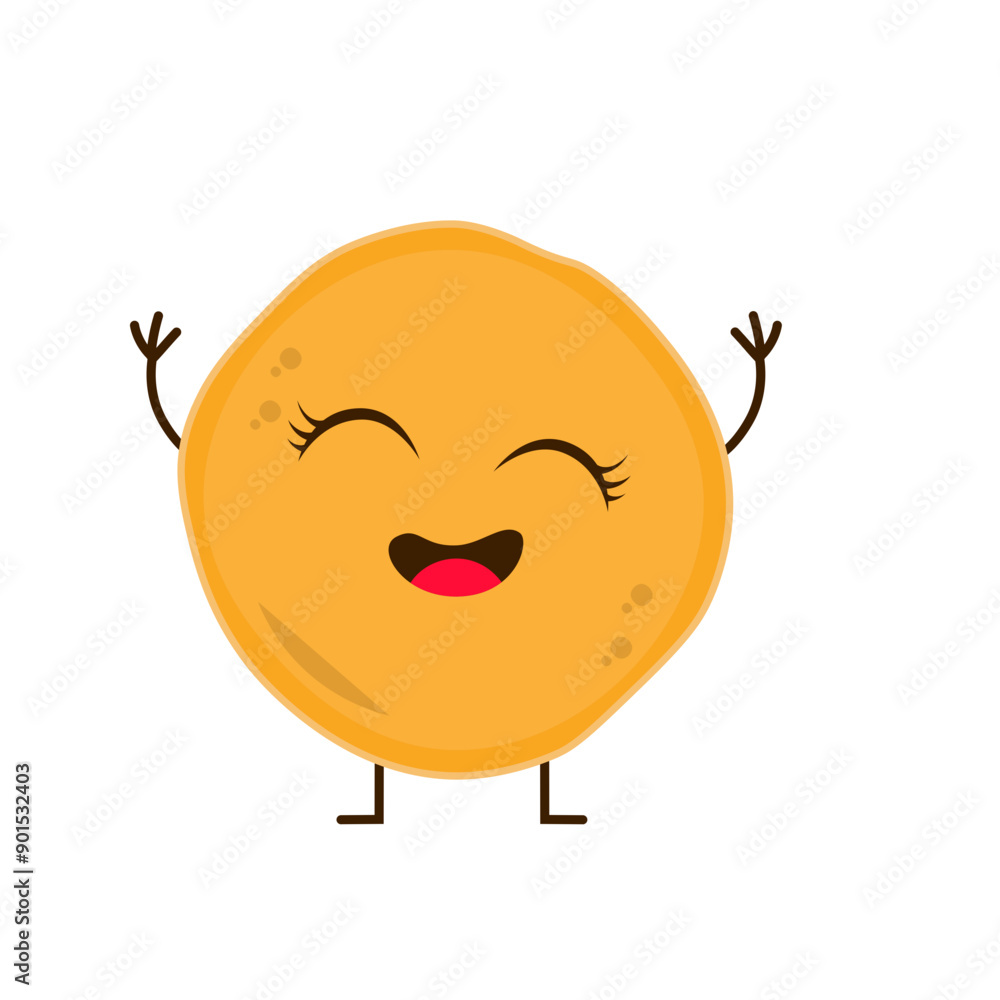 Obraz premium Pancake Illustration Character