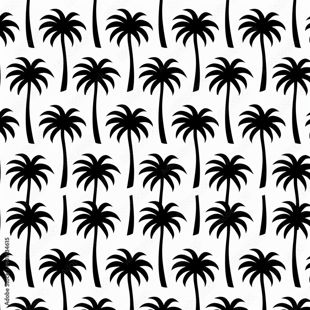 Textile, paper, texture, wrapping paper seamless geometric pattern with palms. Trendy tropical background Textile, paper, texture, wrapping paper seamless geometric pattern with palms. Trendy tropical background