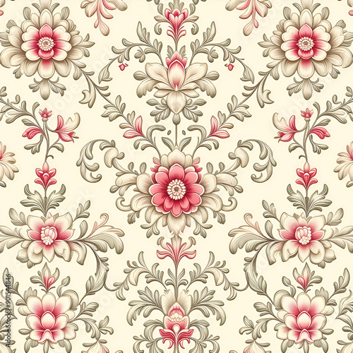 seamless pattern with flowers 