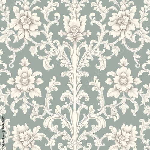 seamless pattern with flowers