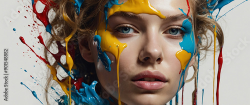 portrait of a woman with makeup