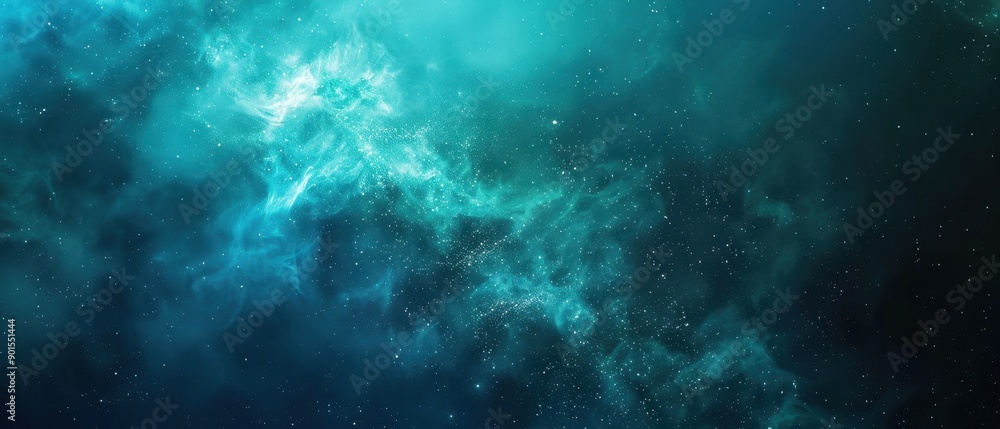 Fototapeta premium Abstract Blue Green Background with Gradient Effect