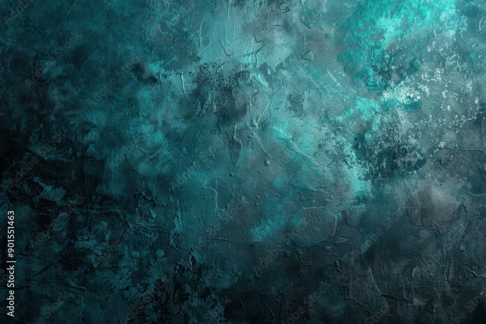 Obraz premium Abstract Blue Green Background with Gradient Effect