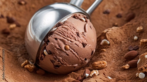 Wallpaper Mural ice cream scooping out from the container Torontodigital.ca