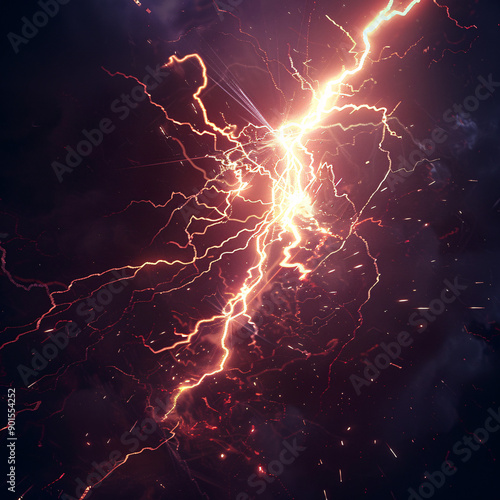 A dynamic image of electrifying energy sparks, representing power, innovation, and intensity. Suitable for technology, science, and futuristic concepts.