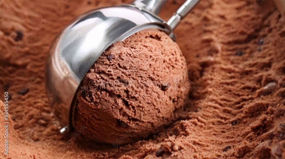 ice cream scooping out from the container ice cream scooping out from the container