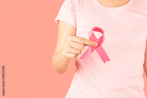 Tableau sur toile Breast Cancer Awareness Month in October
