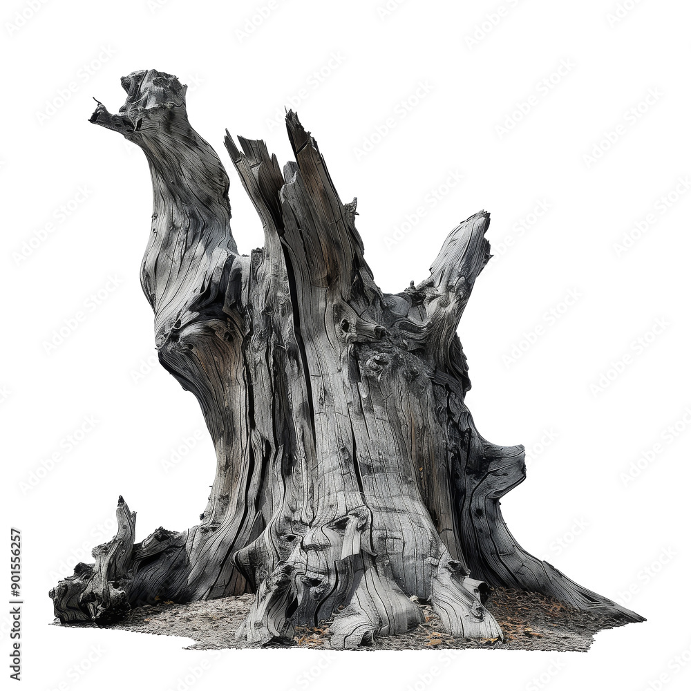 tree trunk on a white. tree trunk on a white.