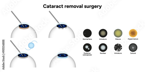 Cataract removal surgery and type cataract