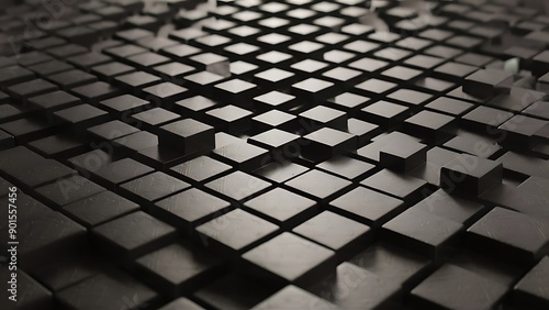 Black 3d cube wallpaper