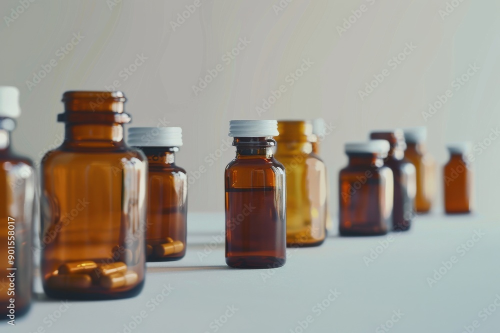 Medicine Bottles. Essential Prescription Drug and Medication Bottles for Pharmaceutical Pharmacy Medicine Bottles. Essential Prescription Drug and Medication Bottles for Pharmaceutical Pharmacy