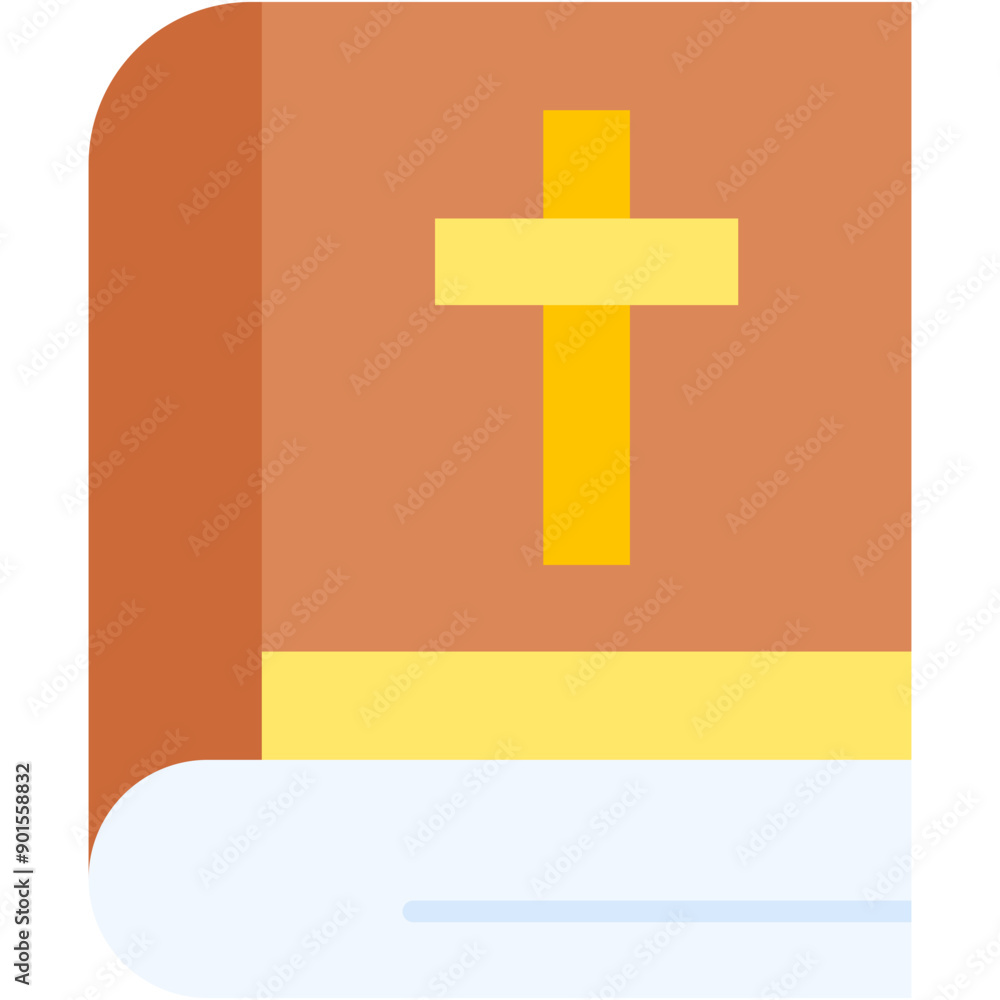 Fototapeta premium Bible, book, holy, religion, cross Icon