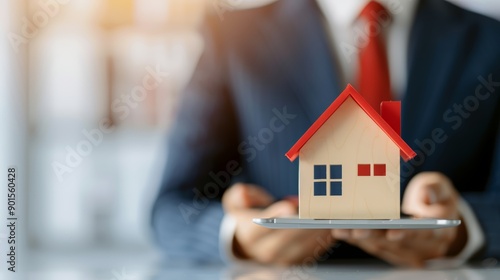 An investor discussing real estate investment opportunities with a group of financial advisors, with copy space, high-resolution photo, realistic photo