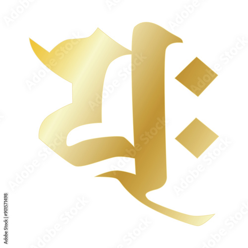 金色の梵字です。「ヨク」と読みます。